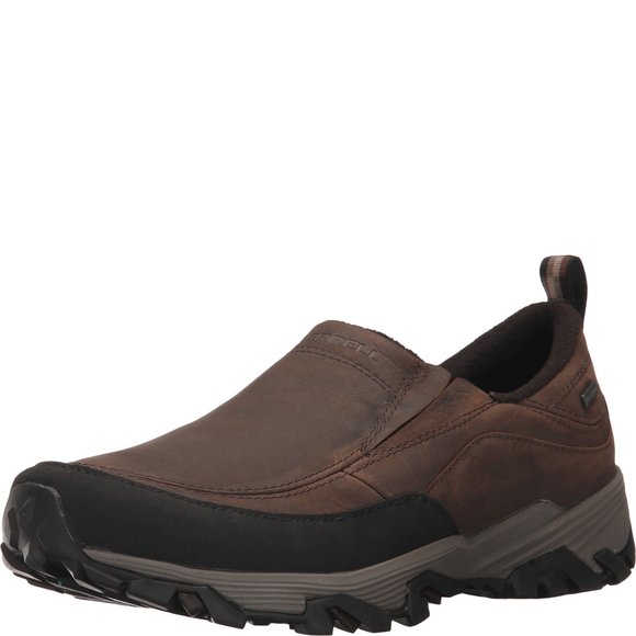 MERRELL MEN'S COLDPACK ICE+ MOC WATERPROOF SNOW BOOT, BROWN, M US